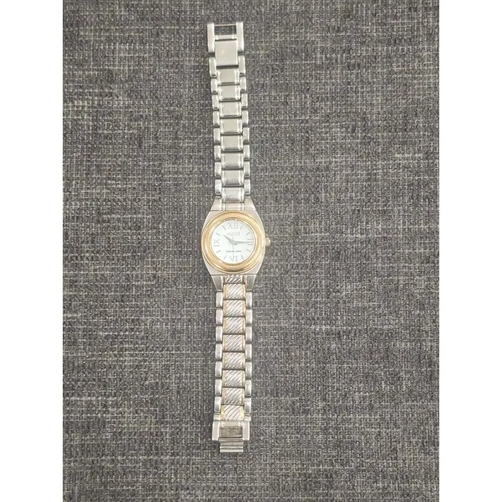Ecclissi 33035 Sterling Silver 925 Two Tone Reversible Link Swivel Watch